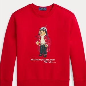 Ralph Lauren Red Polo Bear Sweatshirt
